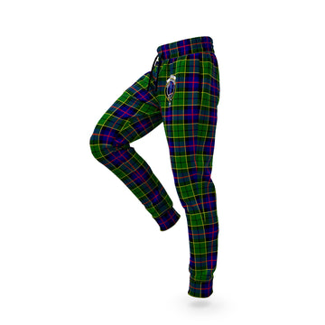 Forsyth Modern Tartan Joggers Pants with Family Crest