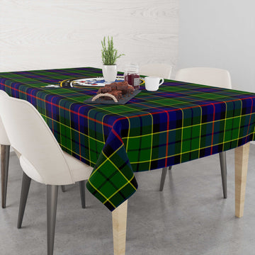 Forsyth Modern Tatan Tablecloth with Family Crest