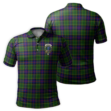 Forsyth Modern Tartan Men's Polo Shirt with Family Crest