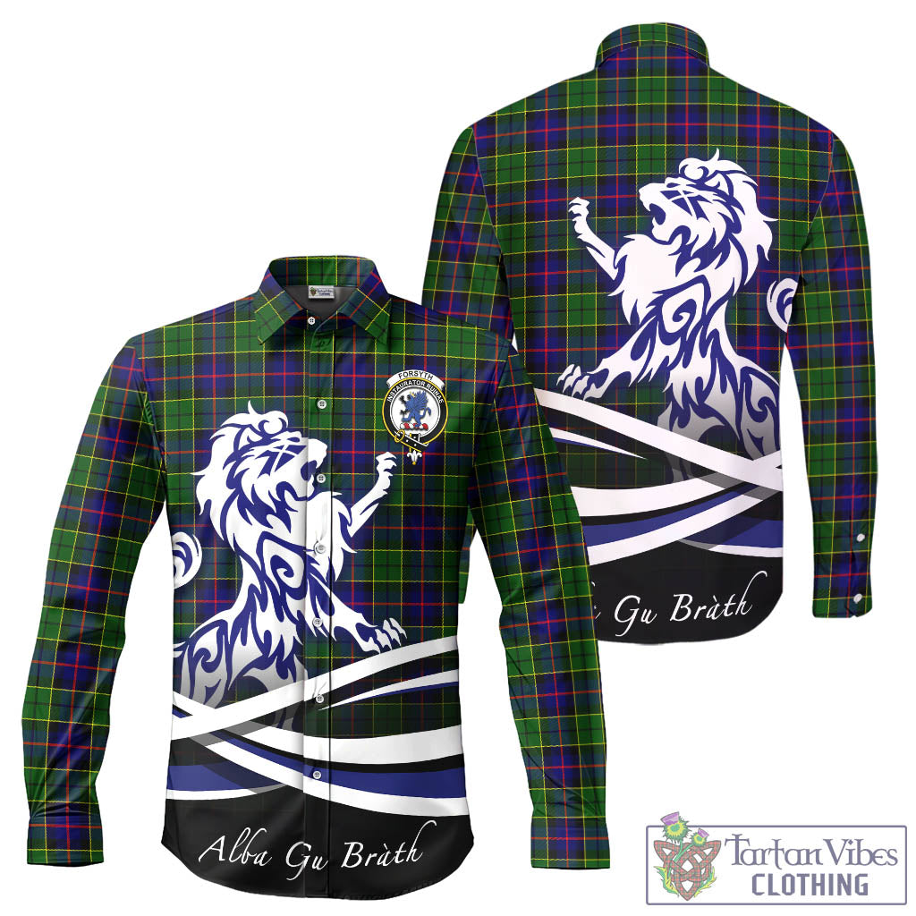 forsyth-modern-tartan-long-sleeve-button-up-shirt-with-alba-gu-brath-regal-lion-emblem