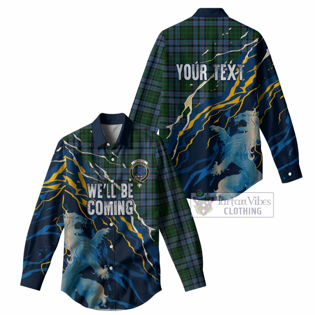 Forsyth Scotland Tartan Women Casual Shirt WC2026 Football - We'll Be Coming