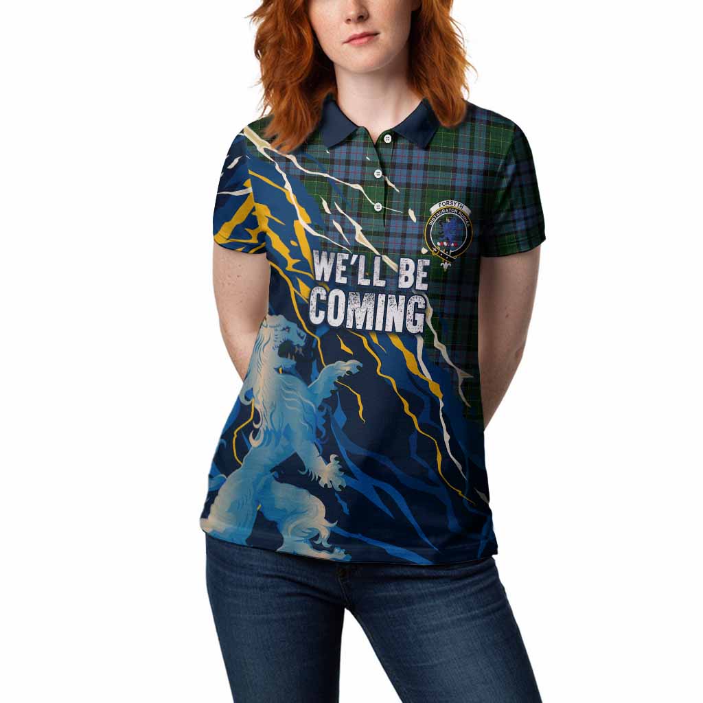 Forsyth Scotland Tartan Women Polo Shirt WC2026 Football - We'll Be Coming