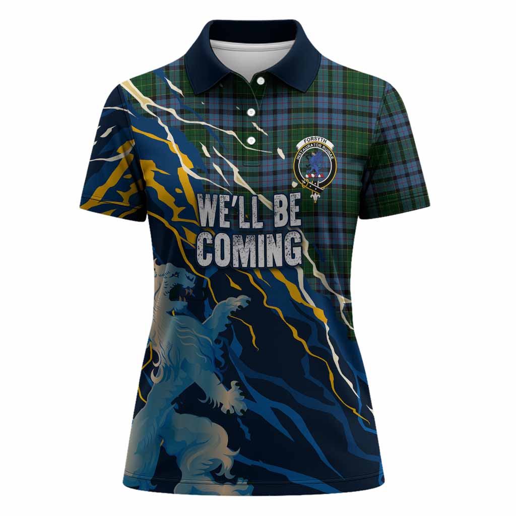 Forsyth Scotland Tartan Women Polo Shirt WC2026 Football - We'll Be Coming