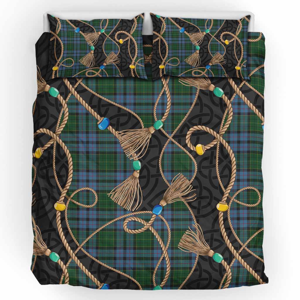 Forsyth Scottish Tartan Twisted Ropes Stylized Bedding Set UK Bedding Set UK King 91*87 inch - Tartan Vibes Clothing