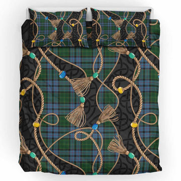 Forsyth Scottish Tartan Twisted Ropes Stylized Bedding Set UK Bedding Set UK King 91*87 inch - Tartan Vibes Clothing