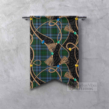 Forsyth Scottish Tartan Twisted Ropes Stylized Gonfalon Fishtail - Tartan Vibes Clothing
