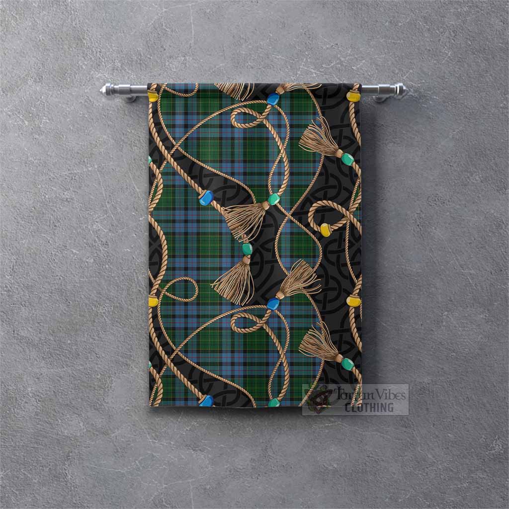Forsyth Scottish Tartan Twisted Ropes Stylized Gonfalon Rectangle - Tartan Vibes Clothing