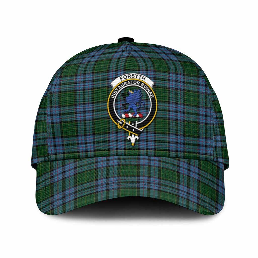 Forsyth Tartan Classic Cap with Family Crest