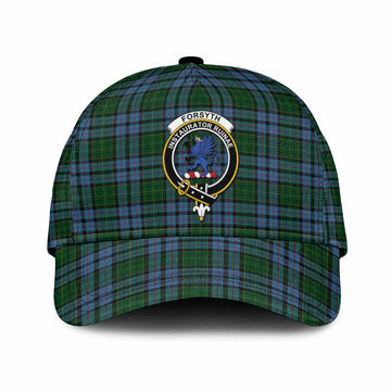 Forsyth Tartan Classic Cap with Family Crest