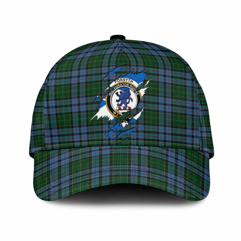 Forsyth Tartan Classic Cap with Family Crest In Me Style