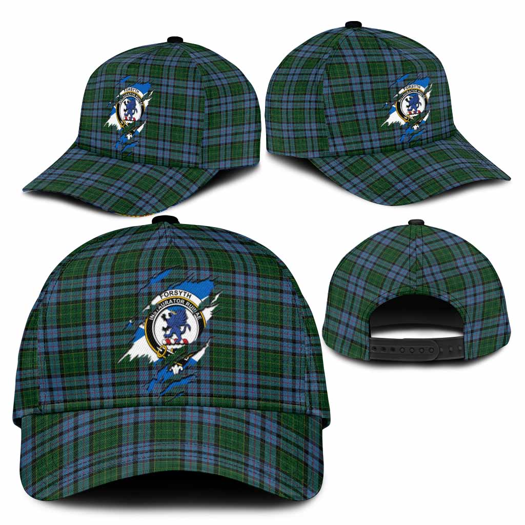 Forsyth Tartan Classic Cap with Family Crest In Me Style