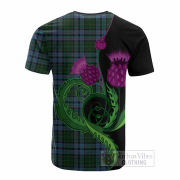 Forsyth Tartan Cotton T-shirt Traditional Scottish Thistle