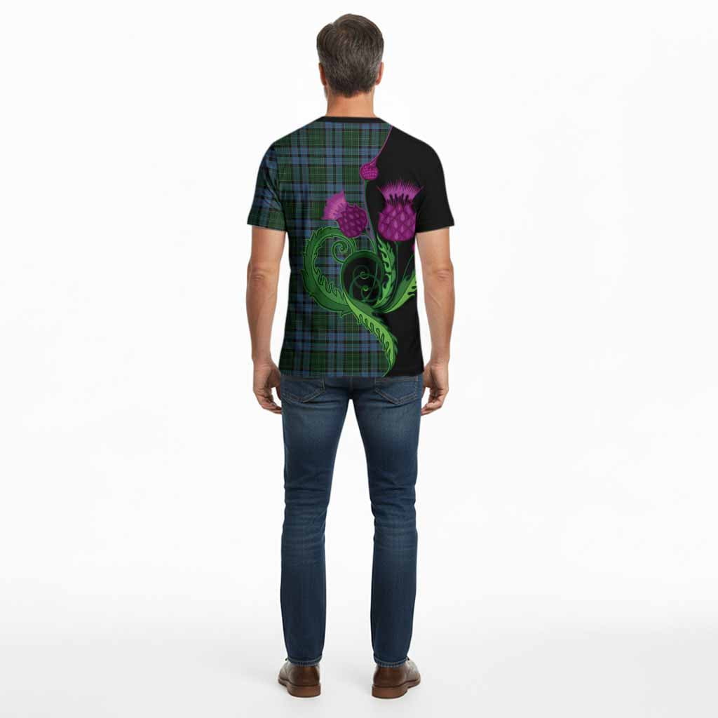 Forsyth Tartan Cotton T-shirt Traditional Scottish Thistle