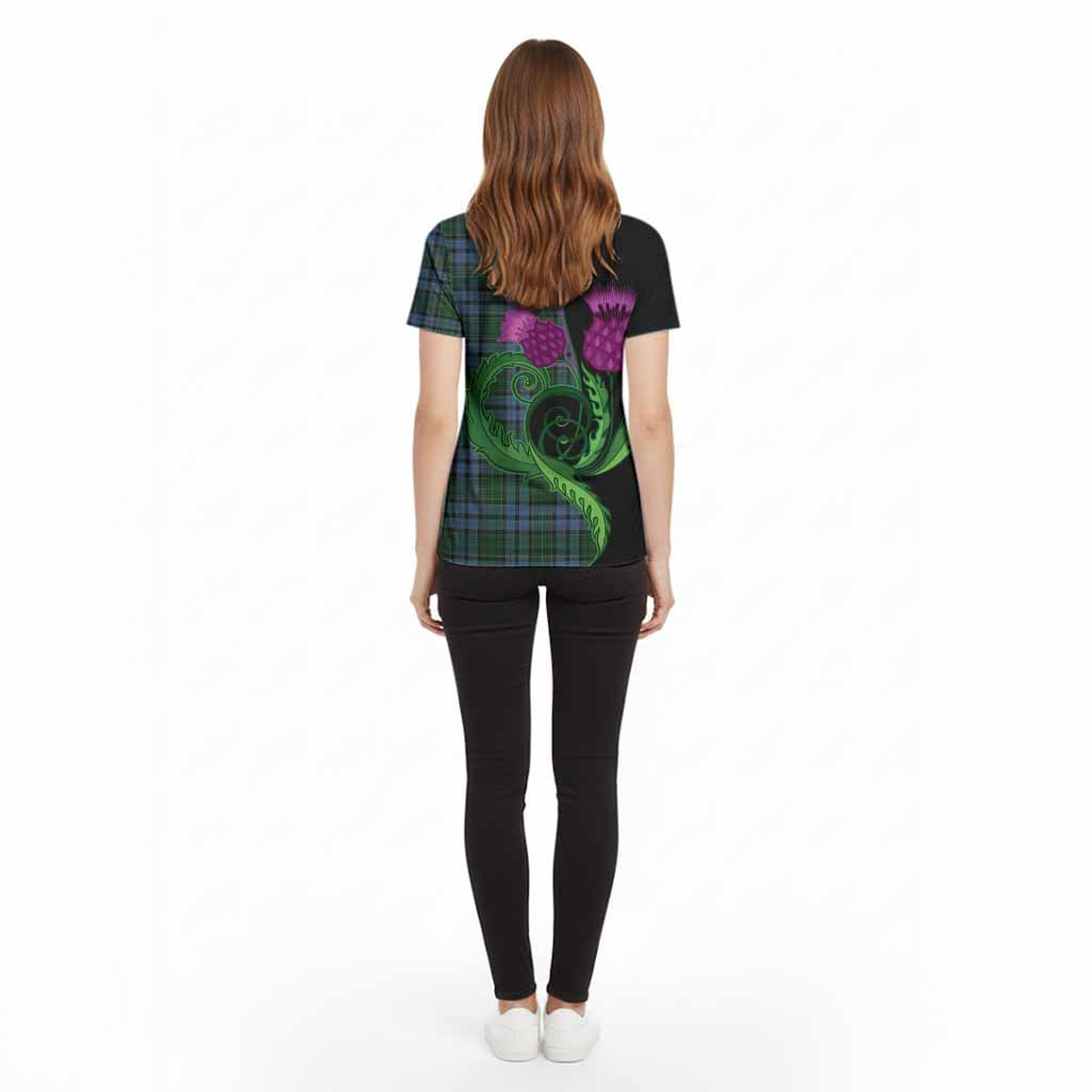 Forsyth Tartan Cotton T-shirt Traditional Scottish Thistle