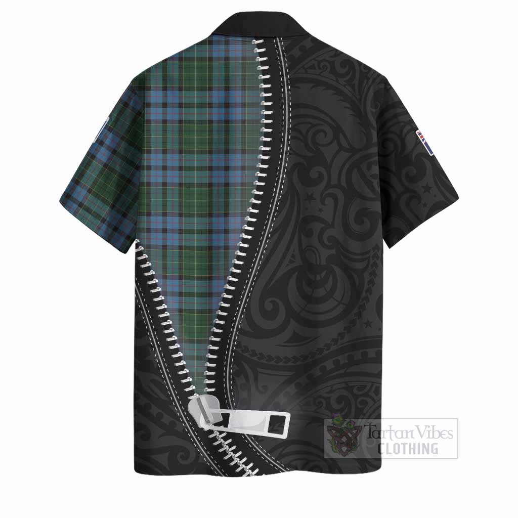 Forsyth Tartan Hawaiian Shirt New Zealand Pattern Unique Zipper Stylized