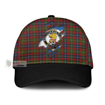 Tartan Vibes Clothing Foster Tartan Classic Cap with Family Crest In Me Style