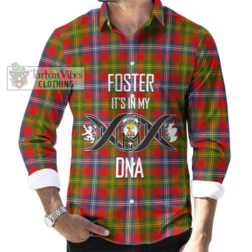 Foster Modern Tartan Long Sleeve Button Shirt with Family Crest DNA In Me Style Men's Shirt S - Tartanvibesclothing Shop