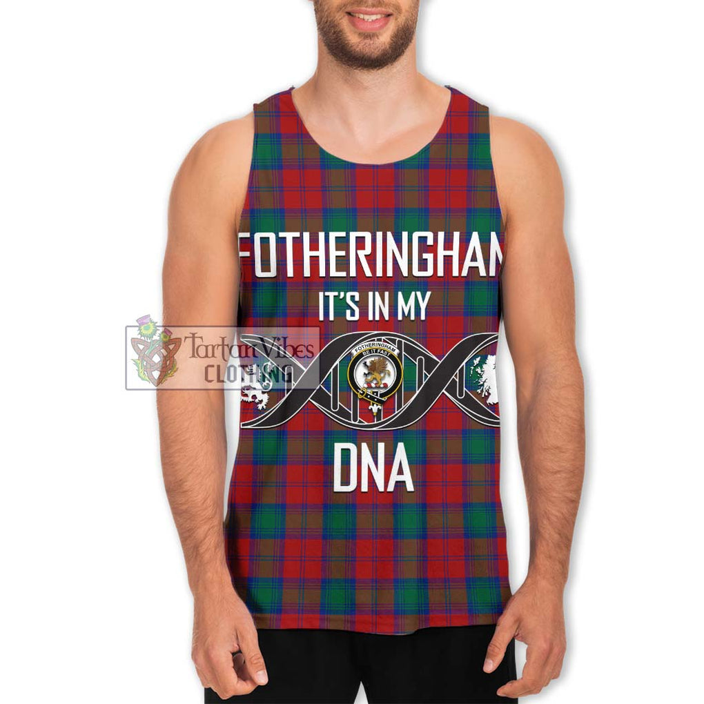 Fotheringham (Fotheringhame) Tartan Men's Tank Top with Family Crest DNA In Me Style Men - Tartanvibesclothing Shop
