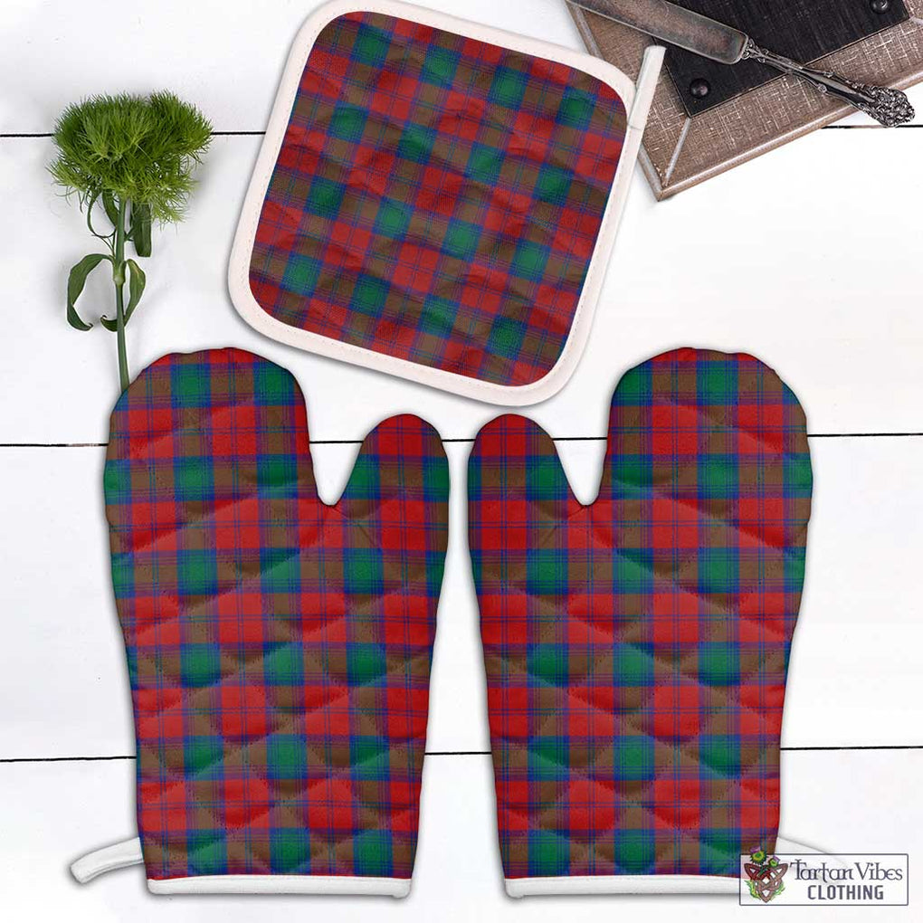Fotheringham (Fotheringhame) Tartan Combo Oven Mitt & Pot-Holder Combo 1 Oven Mitt & 1 Pot-Holder White - Tartan Vibes Clothing