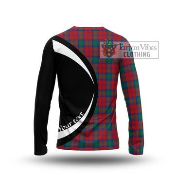 Fotheringham (Fotheringhame) Tartan Long Sleeve T-Shirt with Family Crest Circle Style - Tartan Vibes Clothing