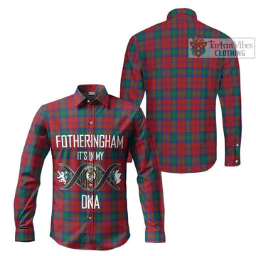 Fotheringham (Fotheringhame) Tartan Long Sleeve Button Shirt with Family Crest DNA In Me Style