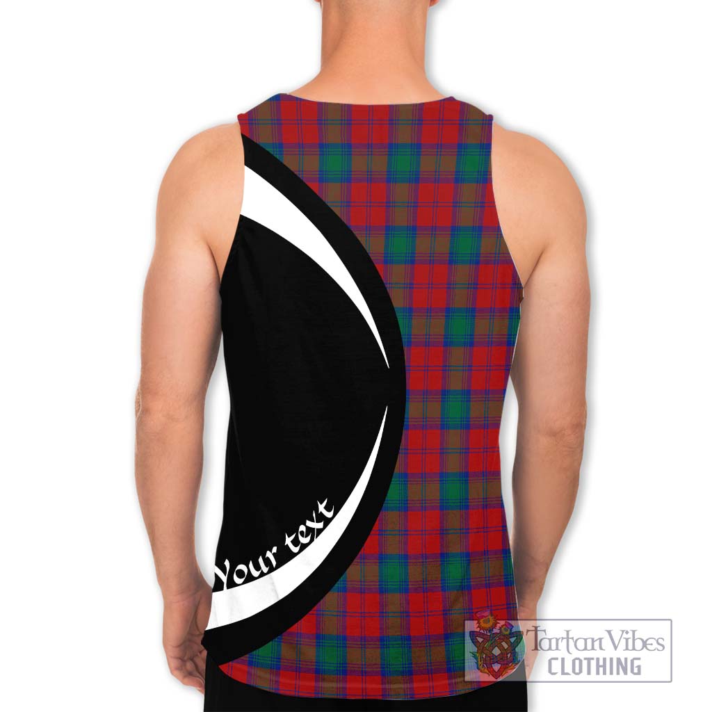 Fotheringham (Fotheringhame) Tartan Men's Tank Top with Family Crest Circle Style - Tartan Vibes Clothing
