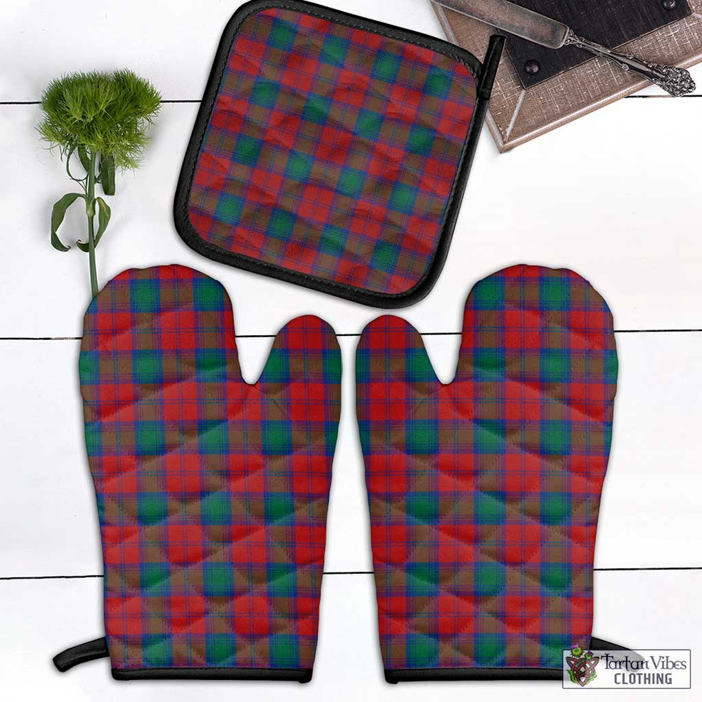 Fotheringham (Fotheringhame) Tartan Combo Oven Mitt & Pot-Holder Combo 1 Oven Mitt & 1 Pot-Holder Black - Tartan Vibes Clothing