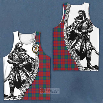 Tartan Vibes Clothing Fotheringham (Fotheringhame) Tartan Clan Crest Men's Tank Top with Highlander Warrior Celtic Style