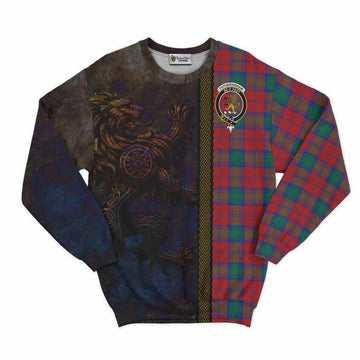 Fotheringham (Fotheringhame) Tartan Family Crest Sweatshirt Alba Gu Brath Be Brave Lion Ancient Style