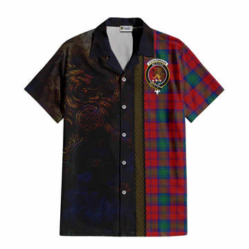 Fotheringham (Fotheringhame) Tartan Family Crest Hawaiian Shirt Alba Gu Brath Be Brave Lion Ancient Style