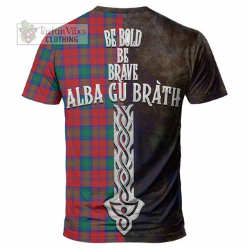 Fotheringham (Fotheringhame) Tartan Family Crest T-Shirt Alba Gu Brath Be Brave Lion Ancient Style