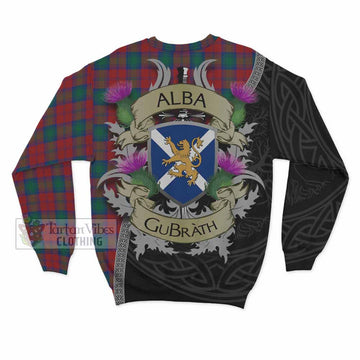 Tartan Vibes Clothing Fotheringham (Fotheringhame) Tartan Family Crest Sweatshirt Lion Rampant Royal Thistle Shield Celtic Inspired