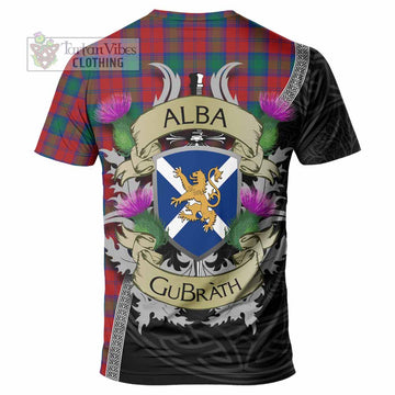 Tartan Vibes Clothing Fotheringham (Fotheringhame) Tartan Family Crest T-Shirt Lion Rampant Royal Thistle Shield Celtic Inspired