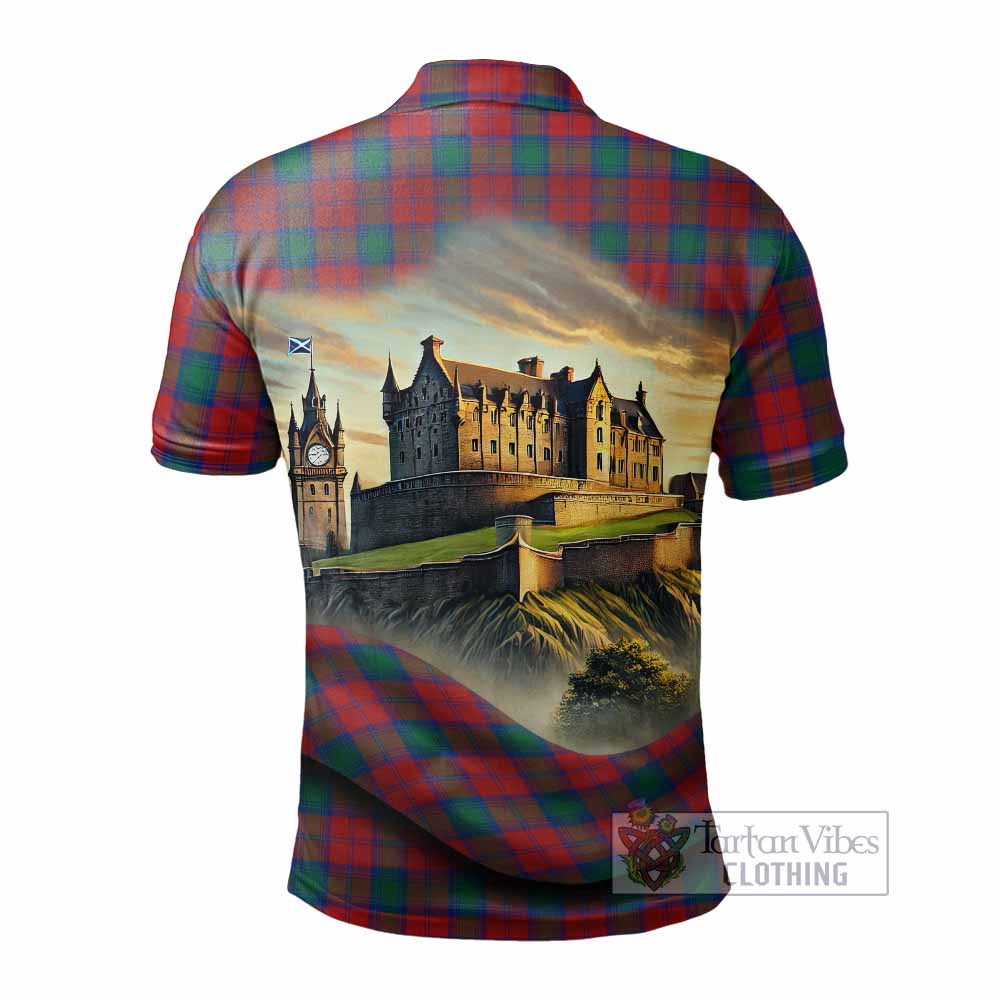 Tartan Vibes Clothing Fotheringham (Fotheringhame) Tartan Family Crest Polo Shirt with Scottish Ancient Castle Stype