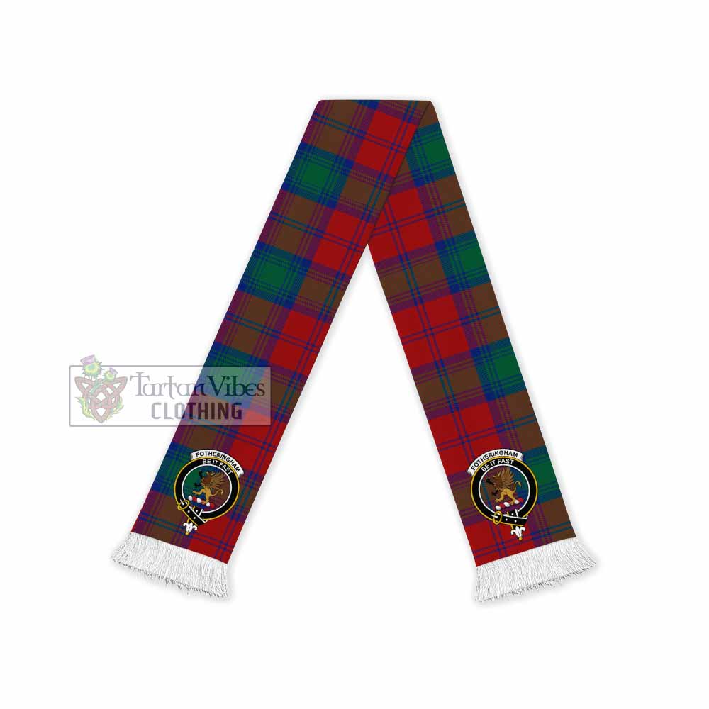 Tartan Vibes Clothing Fotheringham (Fotheringhame) Tartan Ruffneck Scarf with Family Crest