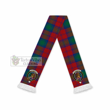 Tartan Vibes Clothing Fotheringham (Fotheringhame) Tartan Ruffneck Scarf with Family Crest