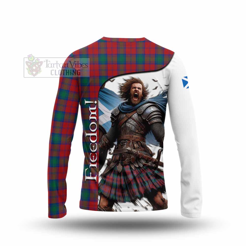 Tartan Vibes Clothing Fotheringham (Fotheringhame) Crest Tartan Long Sleeve T-Shirt Inspired by the Freedom of Scottish Warrior
