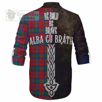 Fotheringham (Fotheringhame) Tartan Family Crest Ghillie Kilt Shirt Alba Gu Brath Be Brave Lion Ancient Style