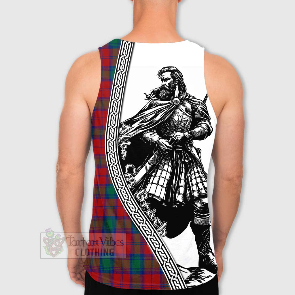 Tartan Vibes Clothing Fotheringham (Fotheringhame) Tartan Clan Crest Men's Tank Top with Highlander Warrior Celtic Style