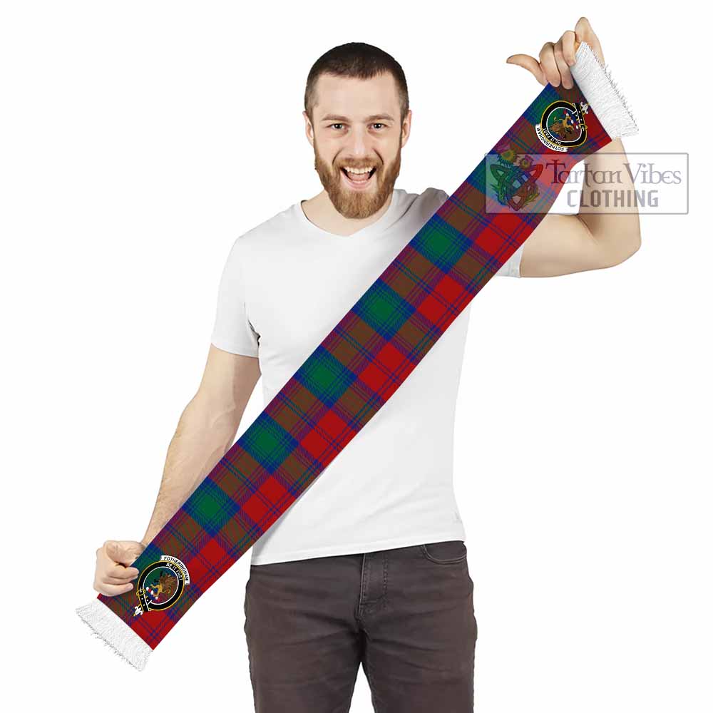 Tartan Vibes Clothing Fotheringham (Fotheringhame) Tartan Ruffneck Scarf with Family Crest
