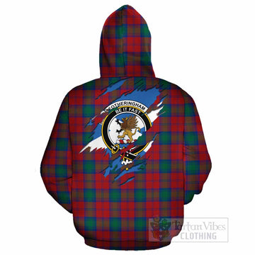 Fotheringham (Fotheringhame) Clan Crest In Me Tartan Cotton Hoodie Scotland Flag Style
