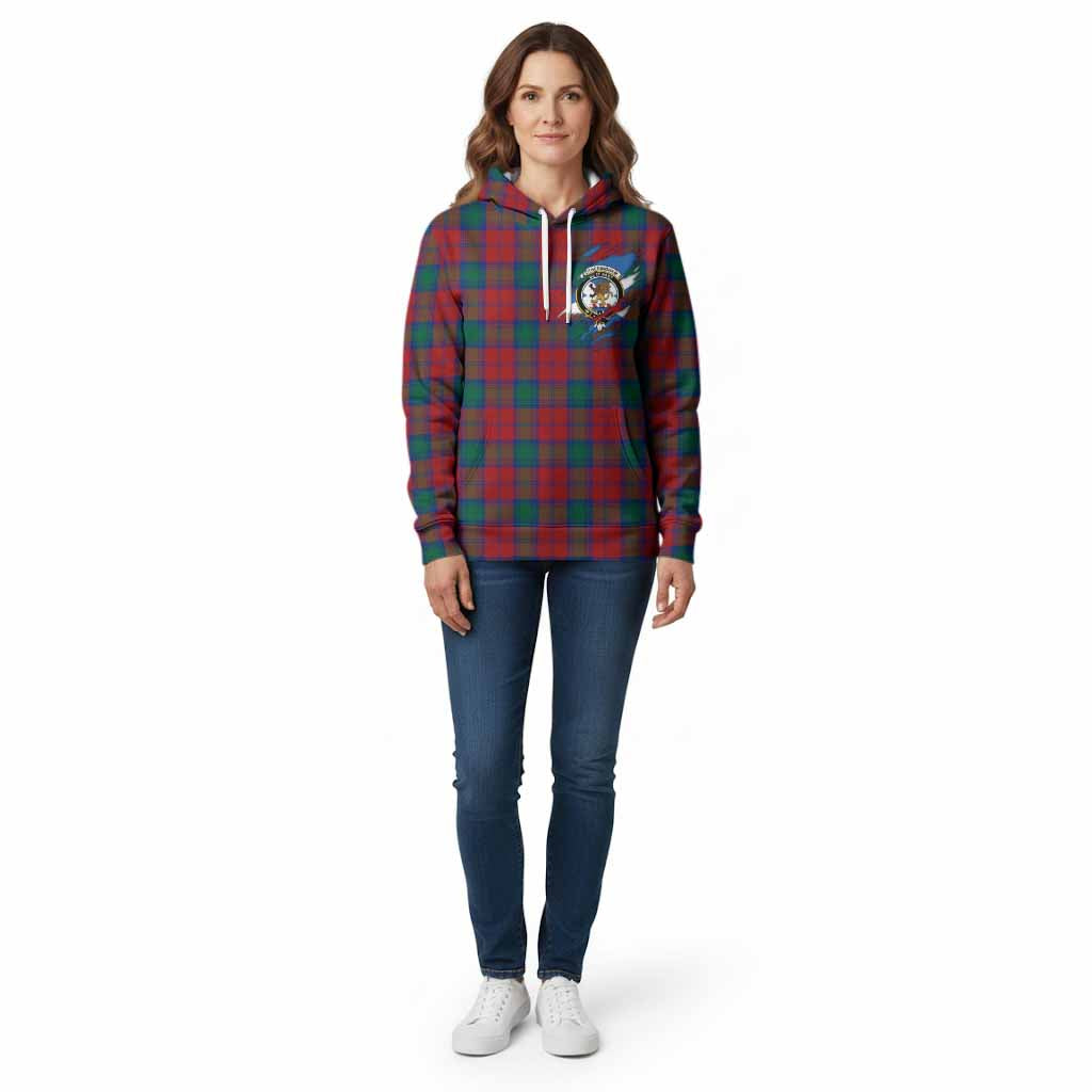 Fotheringham (Fotheringhame) Clan Crest In Me Tartan Cotton Hoodie Scotland Flag Style