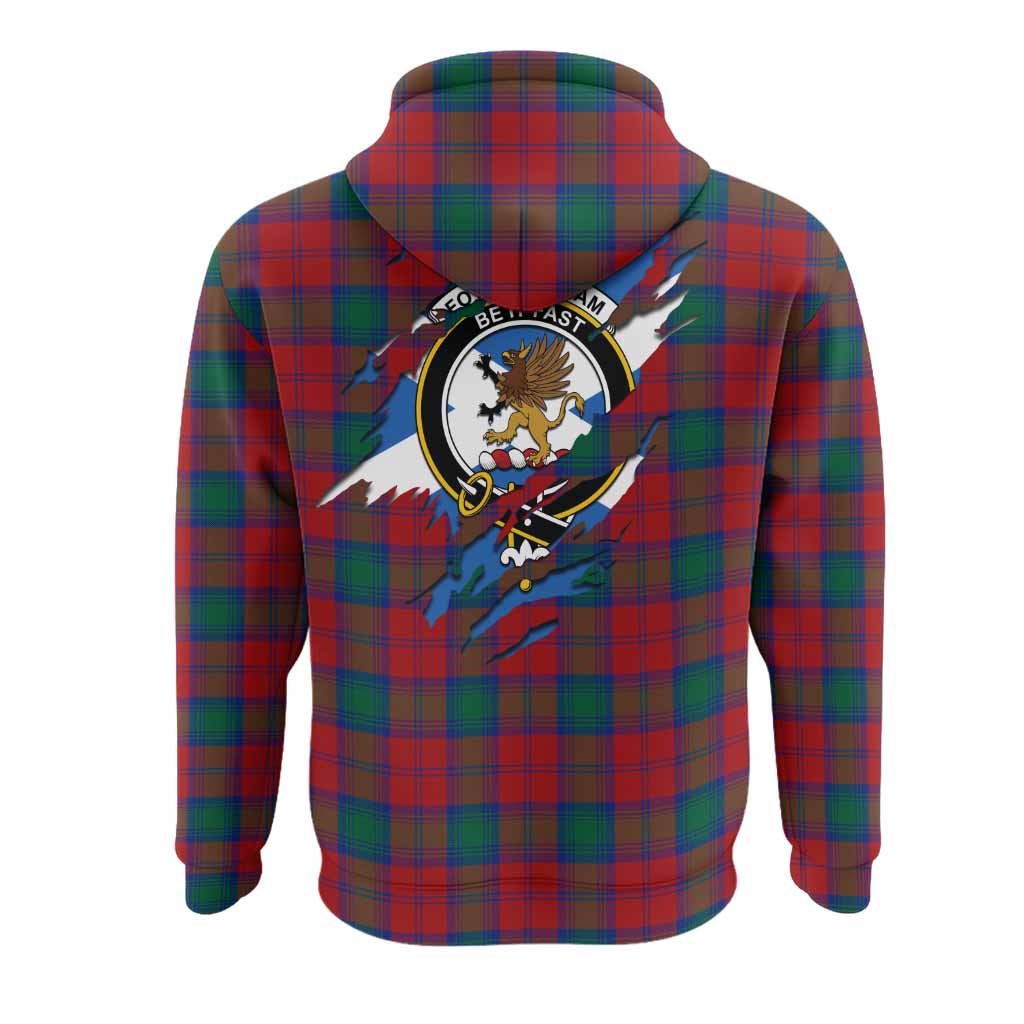 Fotheringham (Fotheringhame) Clan Crest In Me Tartan Hoodie Scotland Flag Style