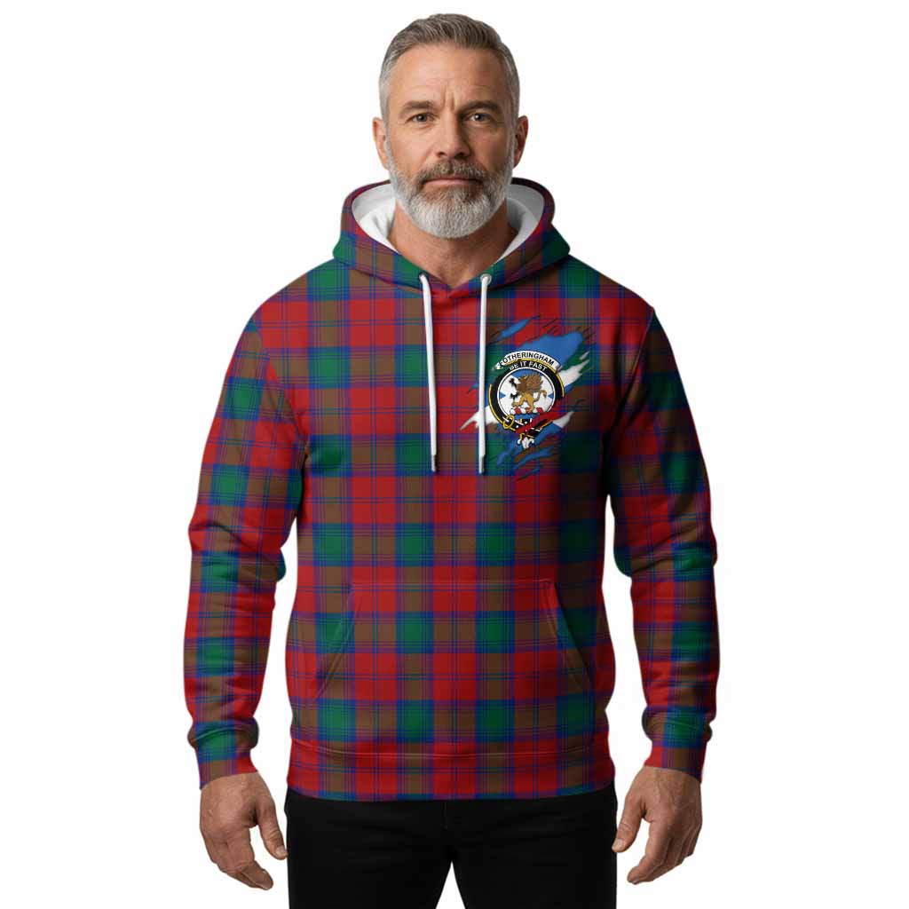 Fotheringham (Fotheringhame) Clan Crest In Me Tartan Hoodie Scotland Flag Style