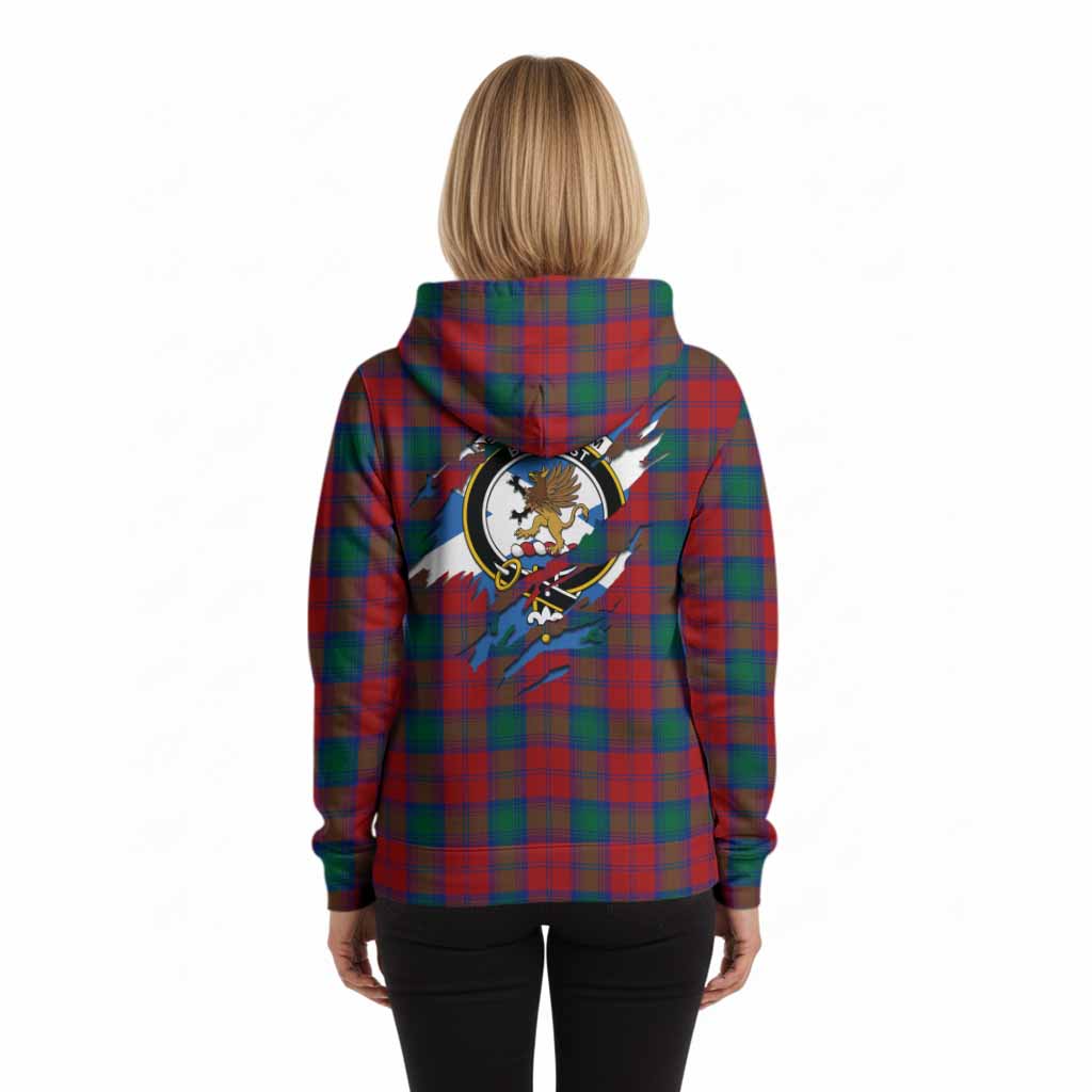 Fotheringham (Fotheringhame) Clan Crest In Me Tartan Hoodie Scotland Flag Style