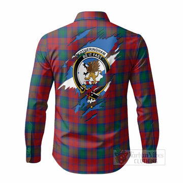 Fotheringham (Fotheringhame) Clan Crest In Me Tartan Long Sleeve Button Shirts Scotland Flag Style