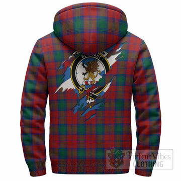 Fotheringham (Fotheringhame) Clan Crest In Me Tartan Sherpa Hoodie Scotland Flag Style