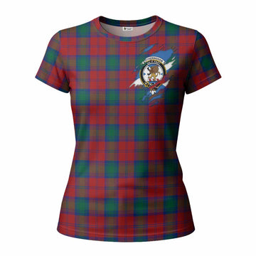 Fotheringham (Fotheringhame) Clan Crest In Me Tartan Women T shirt Scotland Flag Style