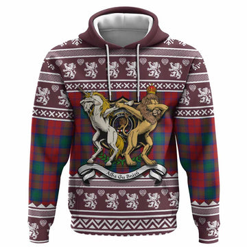 Fotheringham (Fotheringhame) Clan Tartan Crest Christmas Hoodie Coat of Arms Funny Style