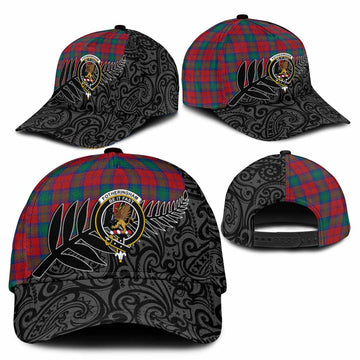Fotheringham (Fotheringhame) Crest Tartan Classic Cap with New Zealand Silver Fern Half Style